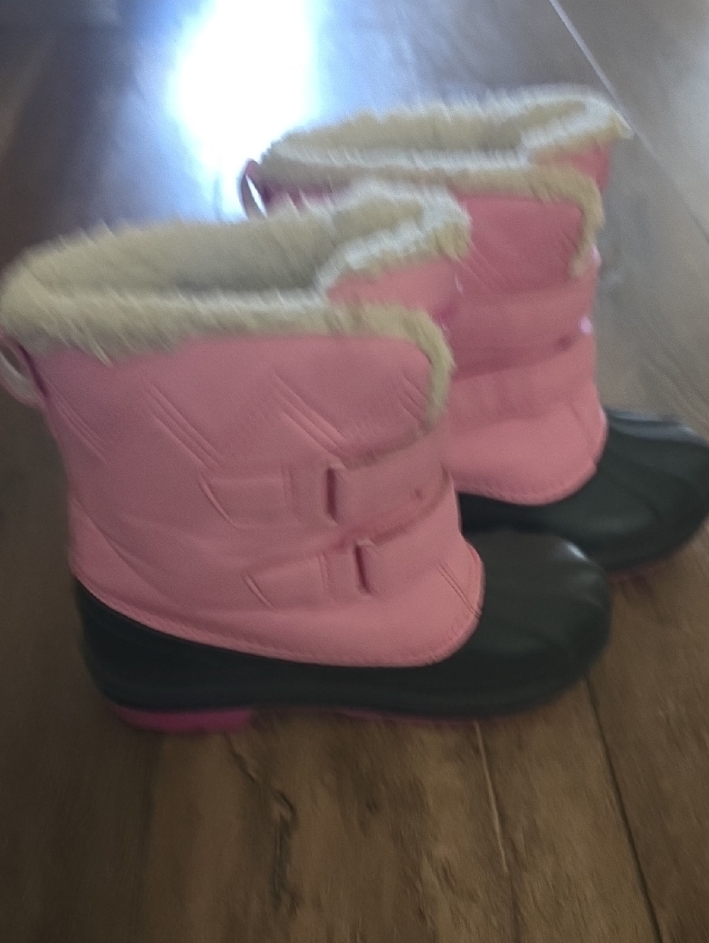Cat & Jack Pink Plush-Lined Kids Winter Boots